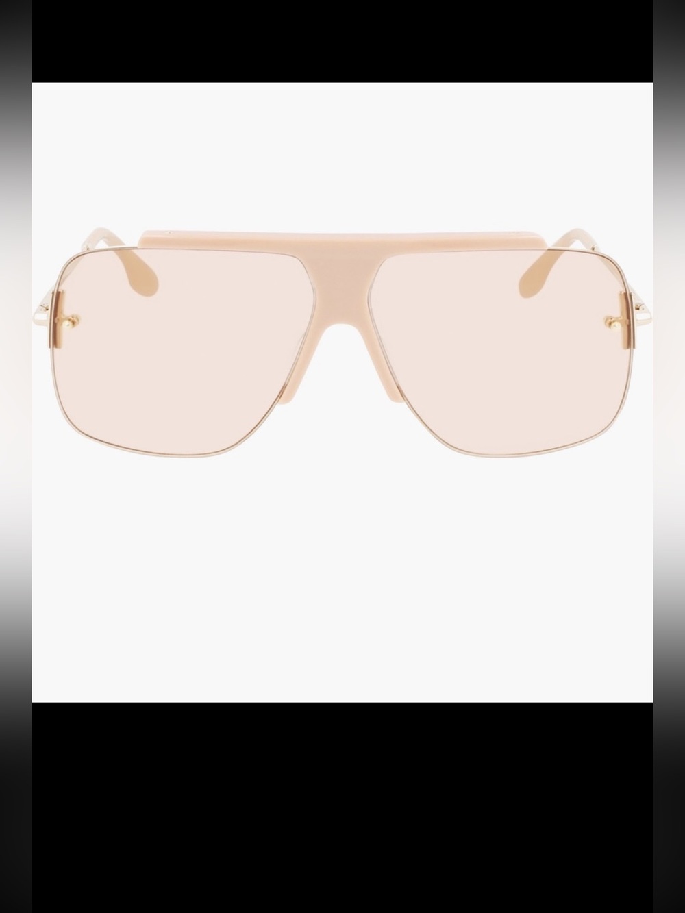 Victoria Beckham 64mm gradient oversized aviator sunglasses